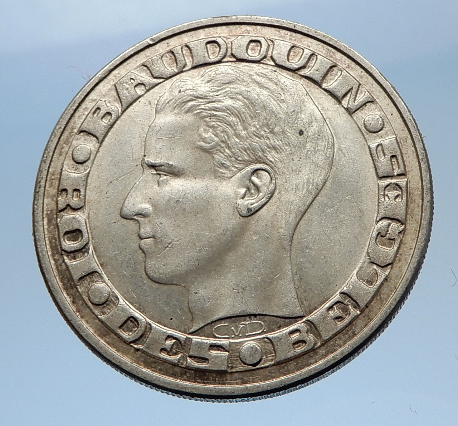 1958 BELGIUM - Silver 50 Francs Coin - BRUSSELS WORLD's FAIR 58 Baudouin i69612