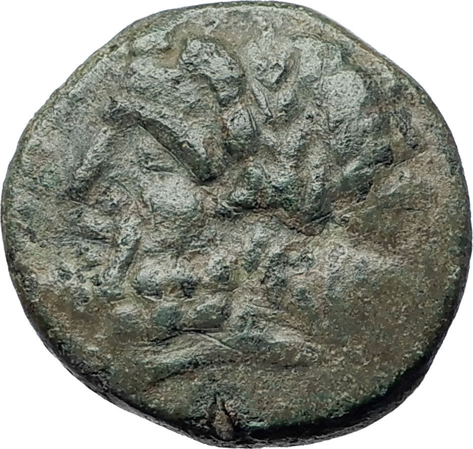 SYRACUSE in SICILY under ROMANS Authentic Ancient Greek Coin Zeus Nike i73826