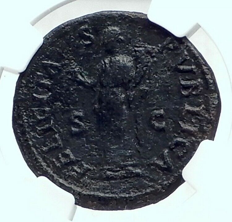 TITUS as Caesar Vespasian 76AD Rome Dupondius Ancient Roman Coin NGC i77646