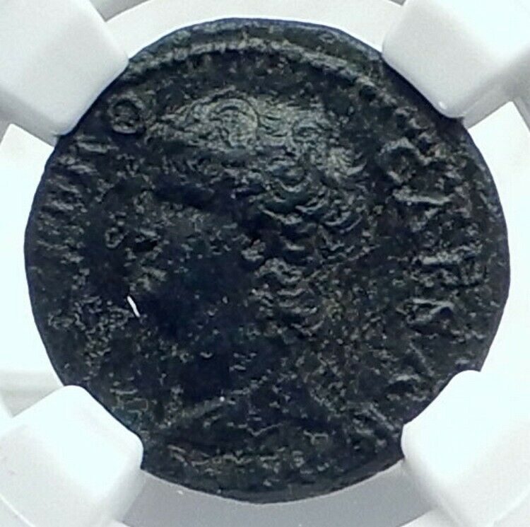 NERO Authentic Ancient 66AD Lugdunum Lyons Genuine Roman Coin ROMA NGC i77654