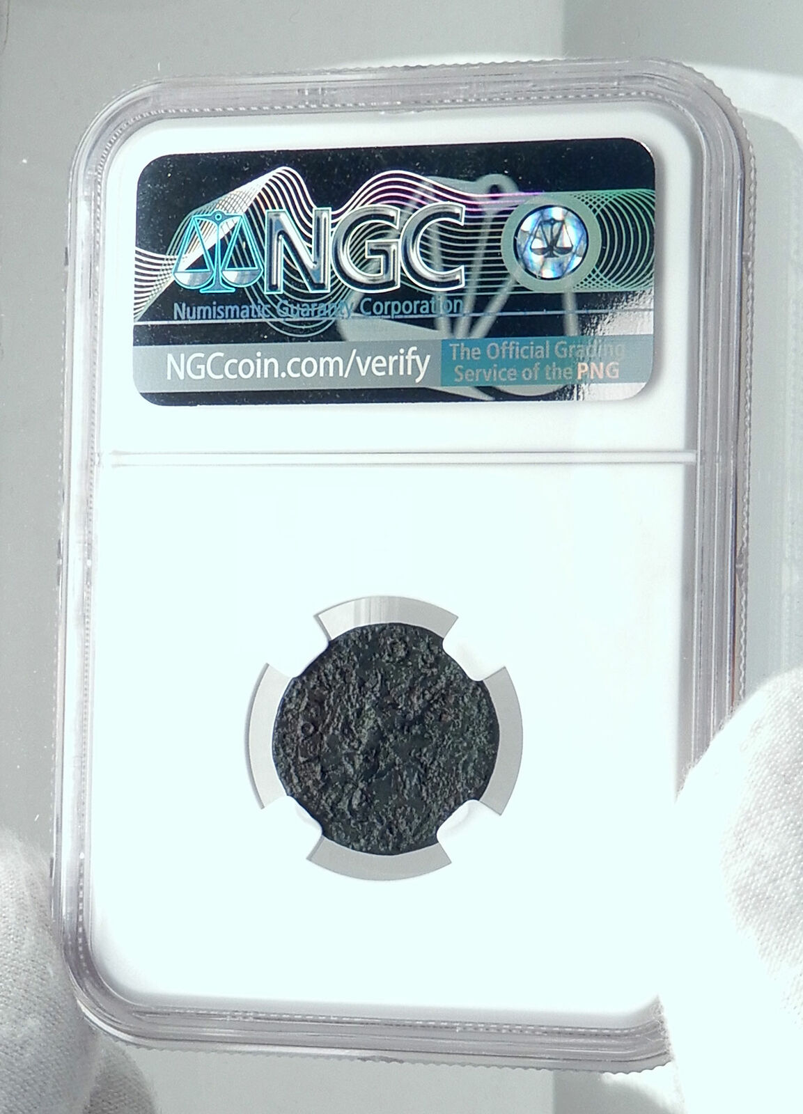 NERO Authentic Ancient 66AD Lugdunum Lyons Genuine Roman Coin ROMA NGC i77654