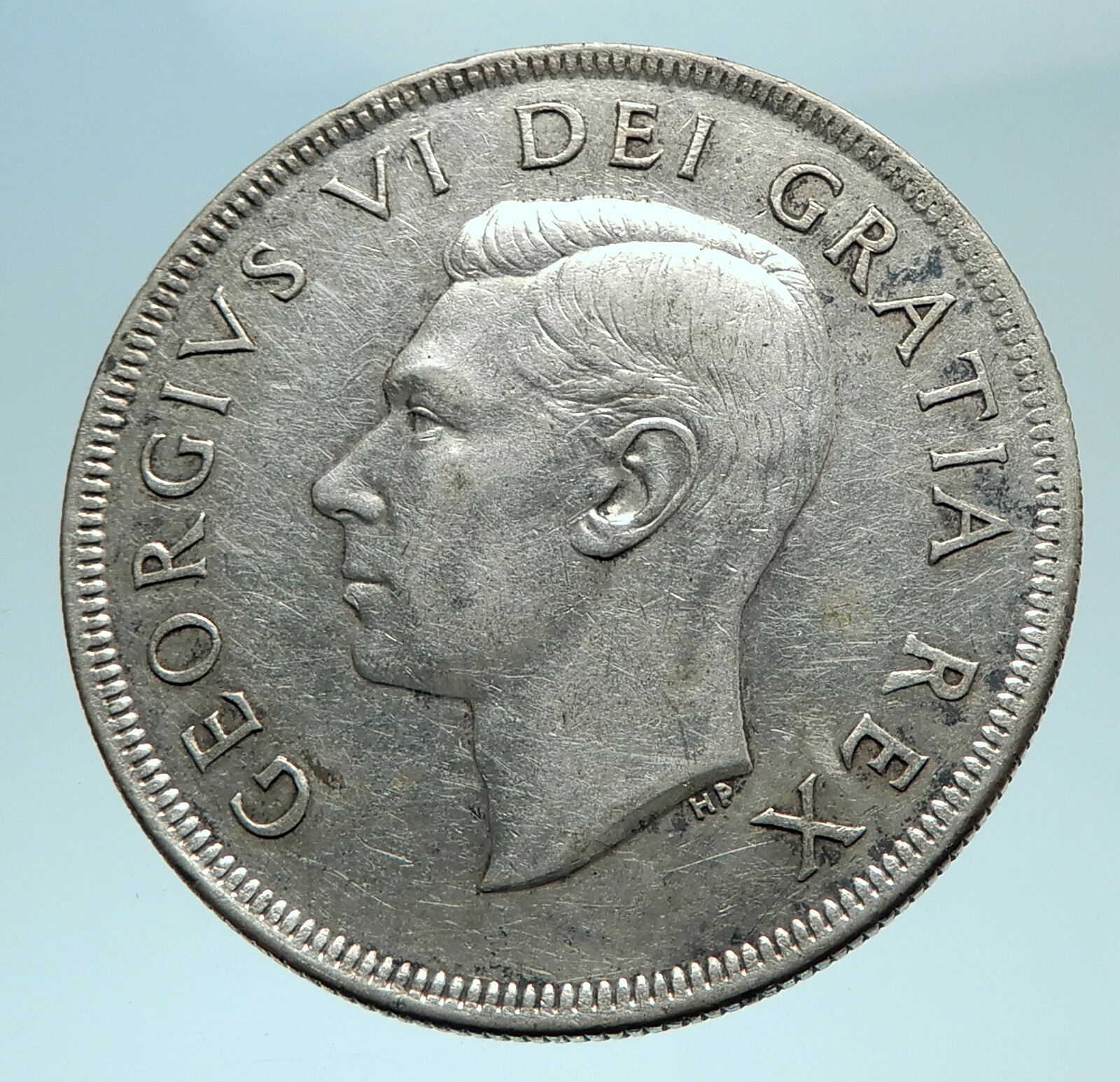 1950 CANADA with UK King George VI Voyagers Genuine Silver Dollar Coin i78624