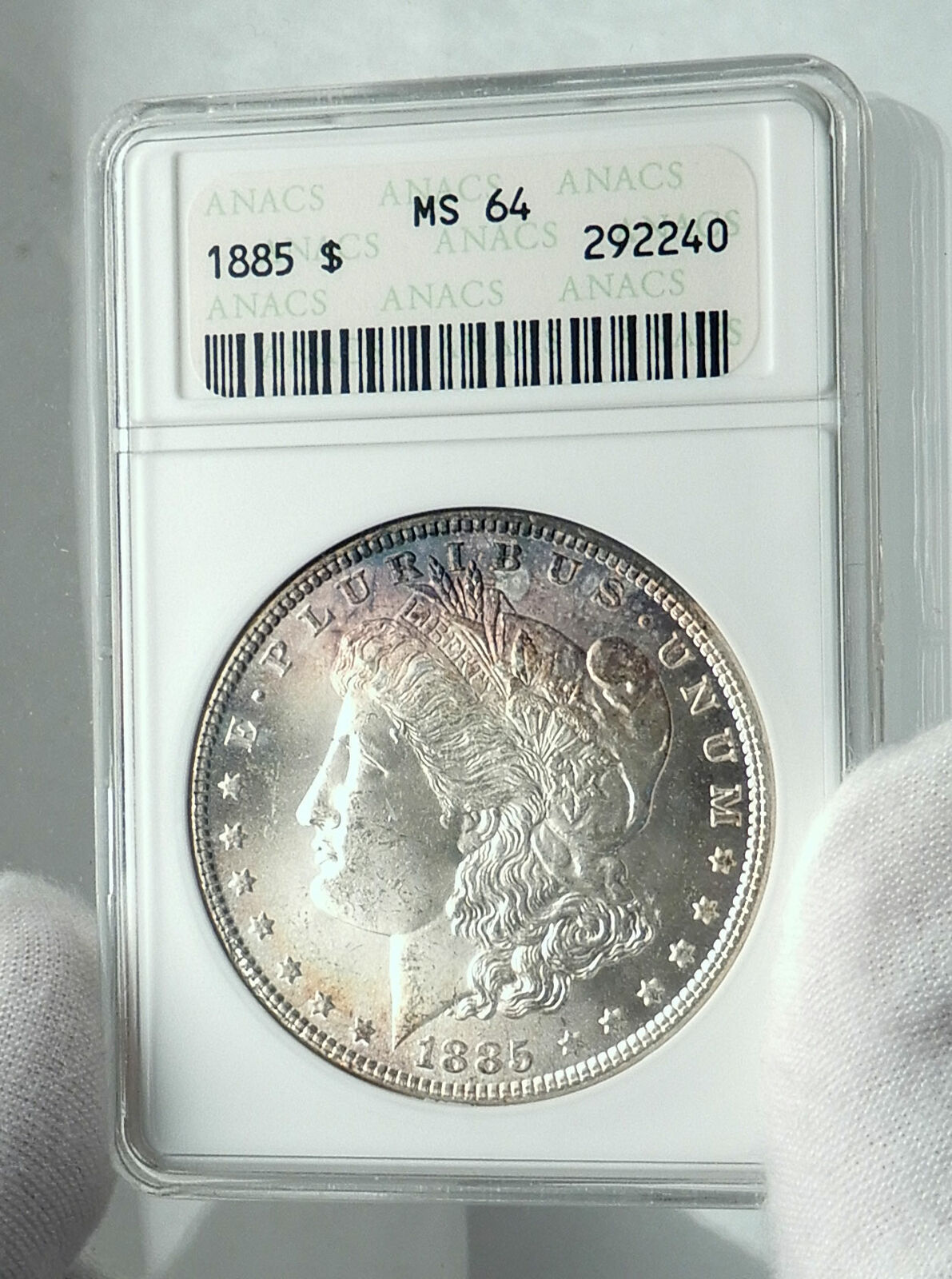 1885 UNITED STATES of America SILVER Morgan US Dollar Coin EAGLE PCGS MS i78486