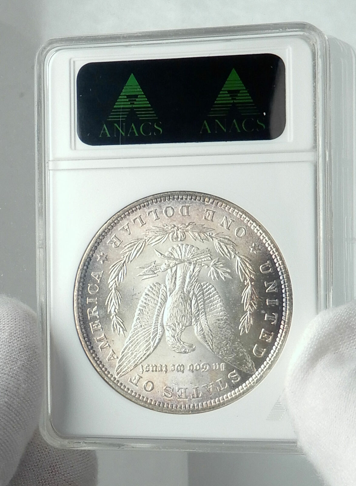 1885 UNITED STATES of America SILVER Morgan US Dollar Coin EAGLE PCGS MS i78486