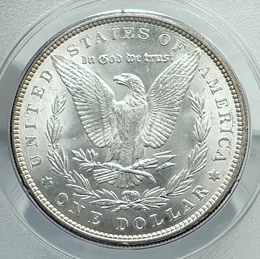 1887 UNITED STATES of America SILVER Morgan US Dollar Coin EAGLE PCGS MS i78488