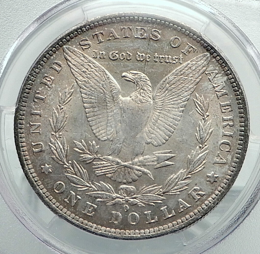 1884 UNITED STATES of America SILVER Morgan US Dollar Coin EAGLE PCGS MS i78878