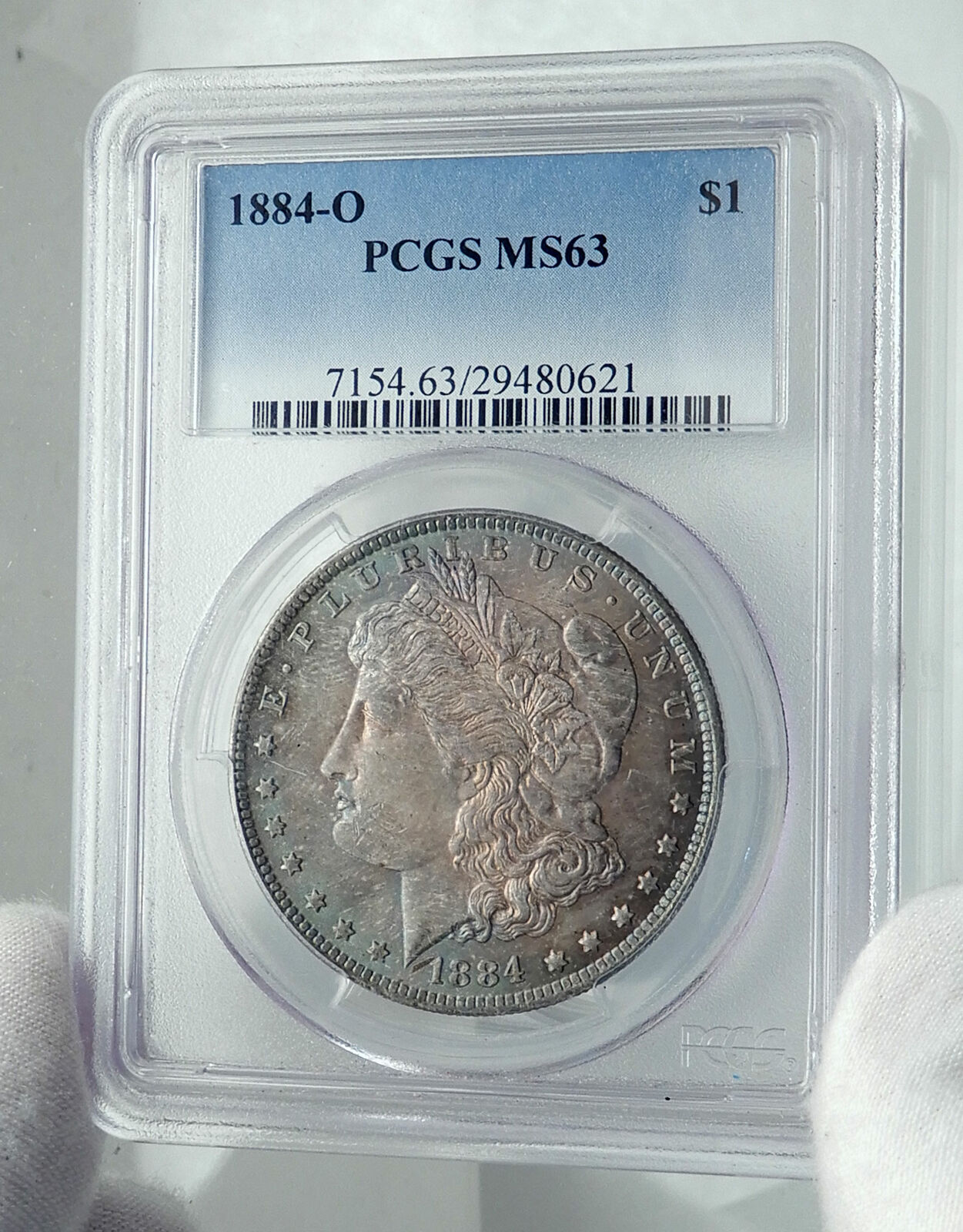 1884 UNITED STATES of America SILVER Morgan US Dollar Coin EAGLE PCGS MS i78878