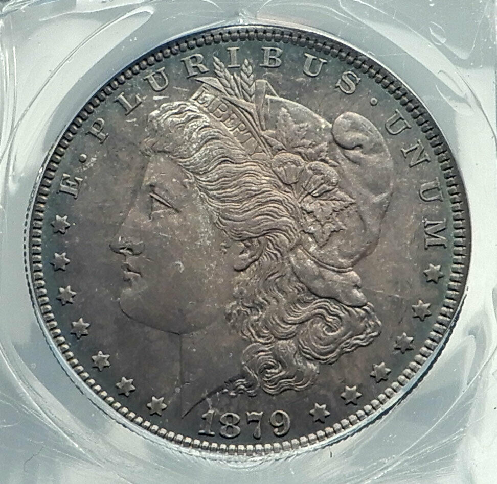 1879 UNITED STATES of America SILVER Morgan US Dollar Coin EAGLE ANACS MS i78880