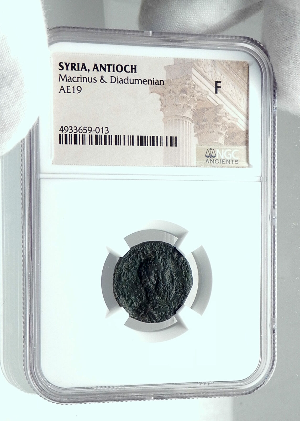 MACRINUS & DIADUMENIAN Authentic Ancient 217AD Antioch Roman Coin NGC i77641