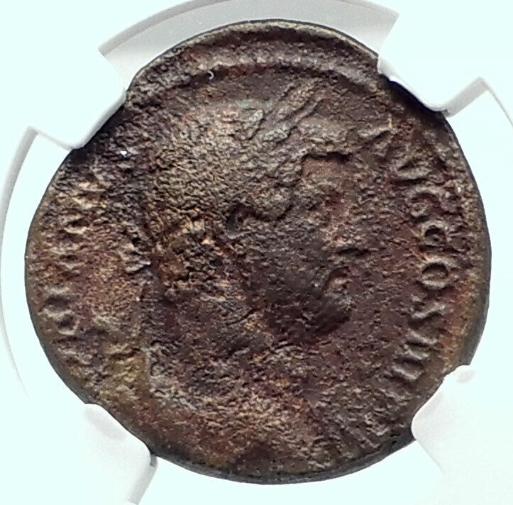 HADRIAN as RESTITVTOR of ACHAIA Greece Authentic Ancient Roman Coin NGC i78893