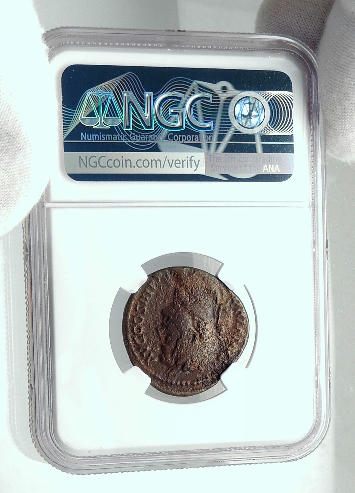 HADRIAN as RESTITVTOR of ACHAIA Greece Authentic Ancient Roman Coin NGC i78893