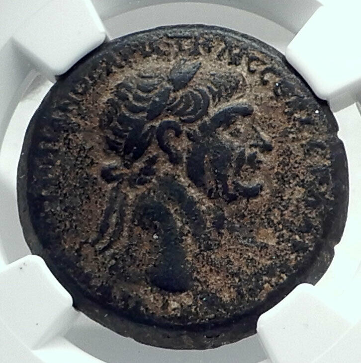 TRAJAN Authentic Ancient Laopdicea ad Mare in Seleucis Roman Coin NGC i79195