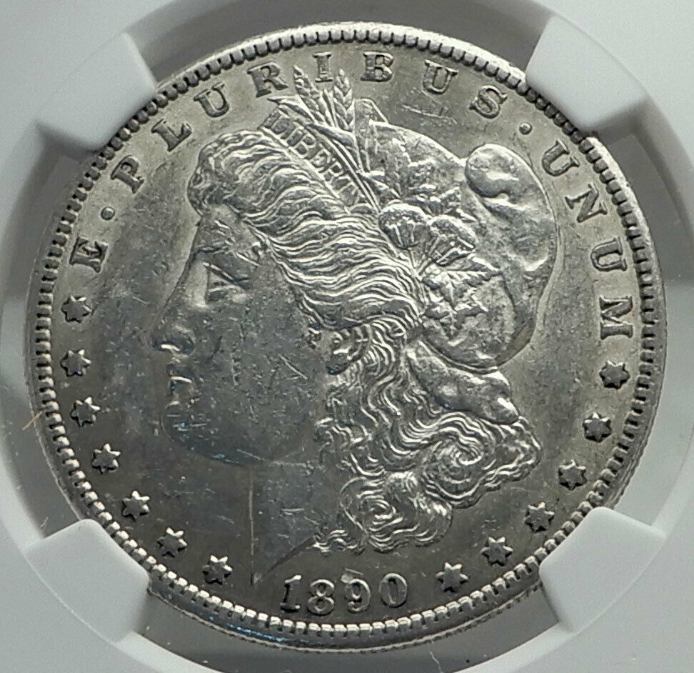 1890 UNITED STATES of America SILVER Morgan US Dollar Coin EAGLE NGC i79603