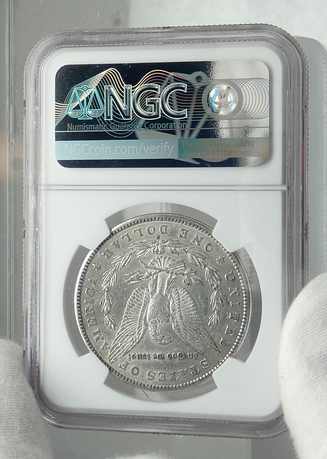 1890 UNITED STATES of America SILVER Morgan US Dollar Coin EAGLE NGC i79603