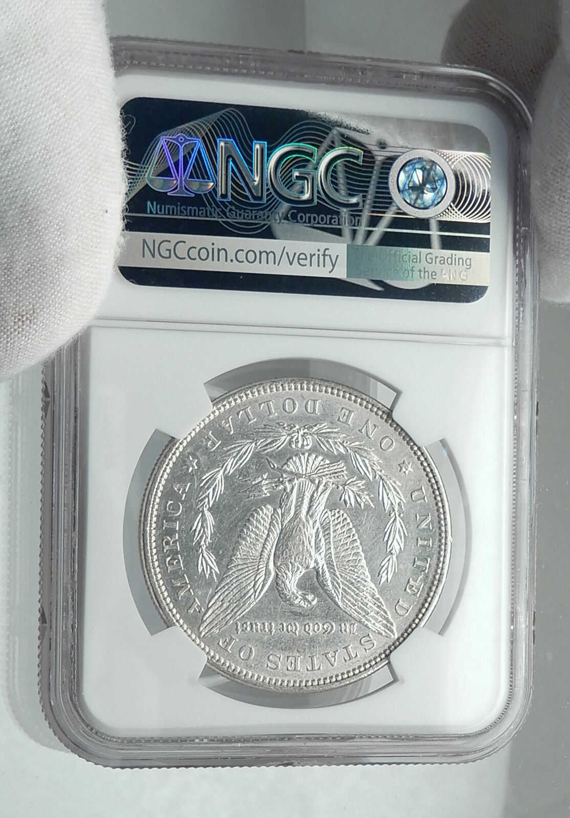 1885 UNITED STATES of America SILVER Morgan US Dollar Coin EAGLE NGC i79657