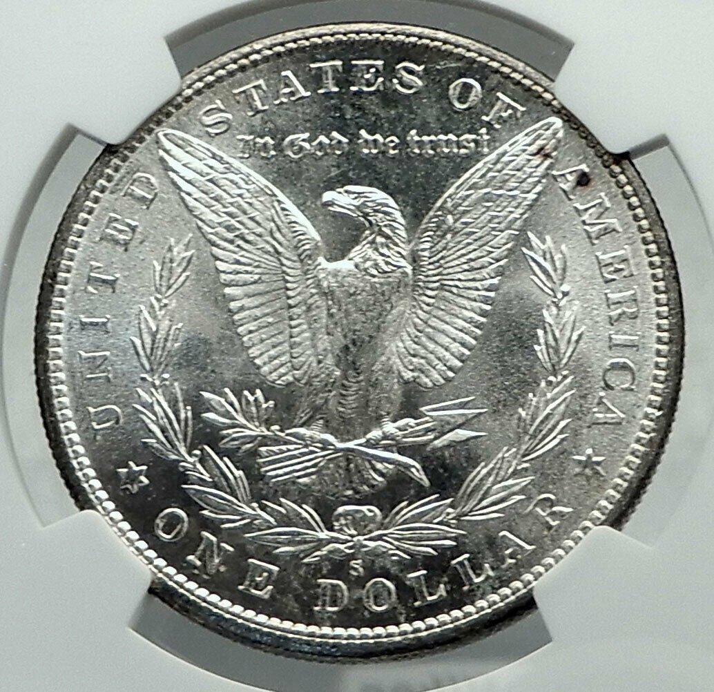 1881 UNITED STATES of America SILVER Morgan US Dollar Coin EAGLE NGC MS i79598