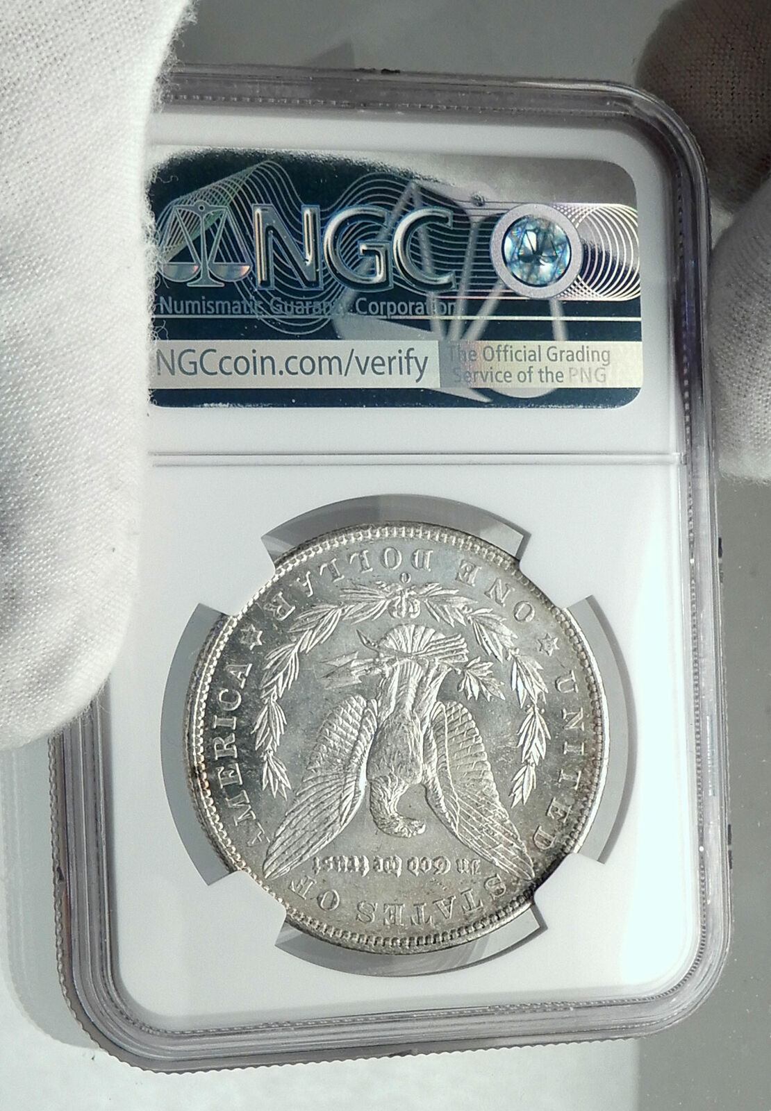 1904 UNITED STATES of America SILVER Morgan US Dollar Coin EAGLE NGC MS i79696