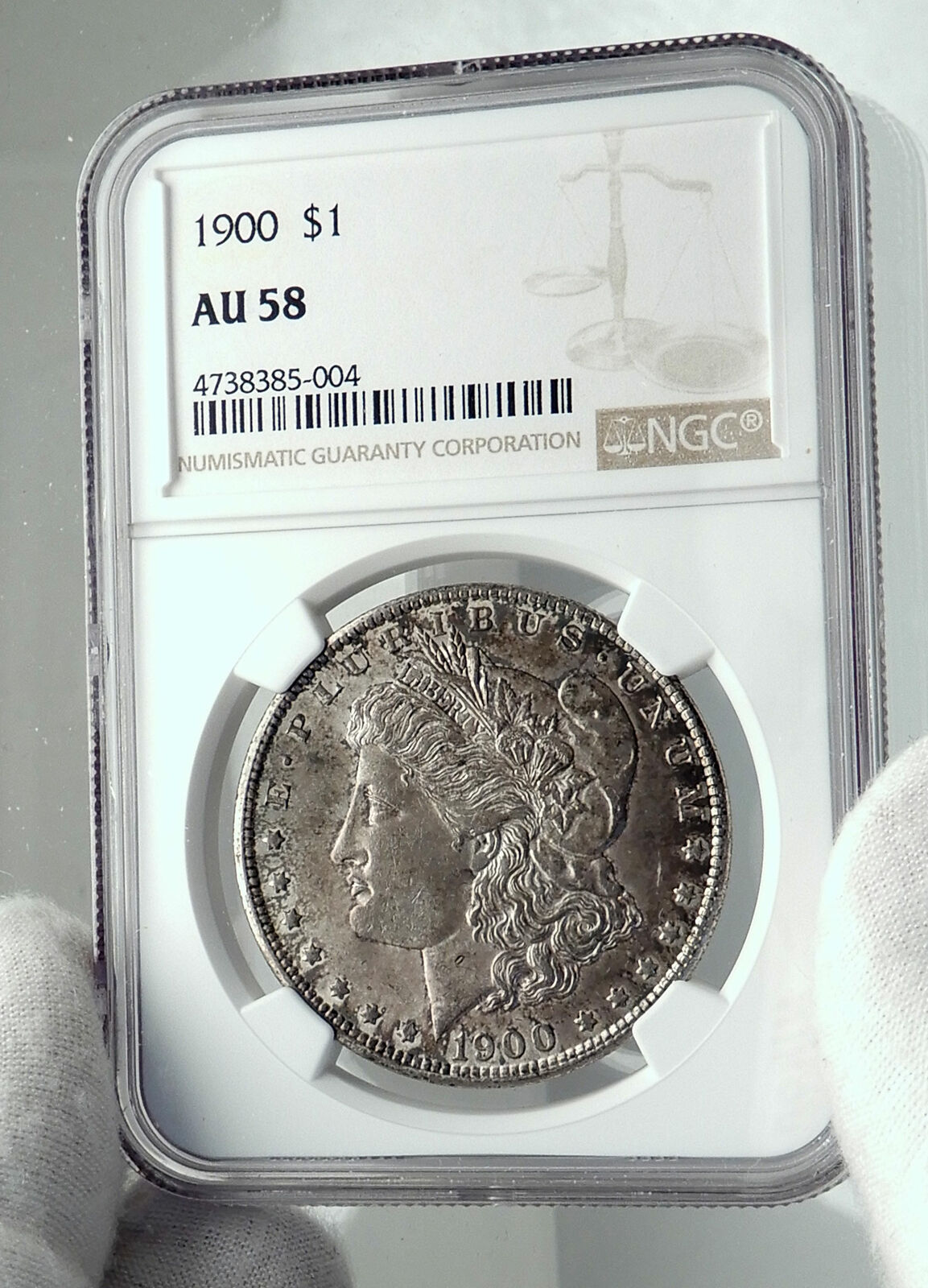 1900 UNITED STATES of America SILVER Morgan US Dollar Coin EAGLE NGC i79694