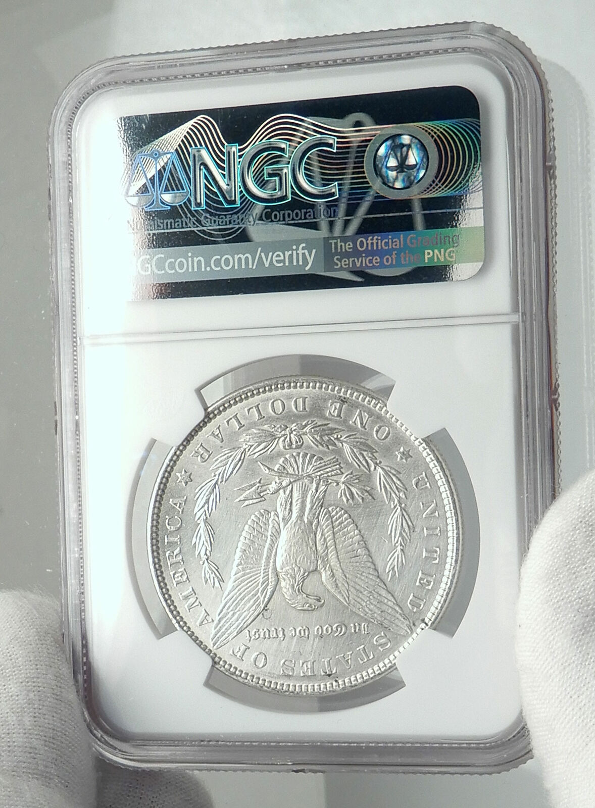 1886 UNITED STATES of America SILVER Morgan US Dollar Coin EAGLE NGC i79830