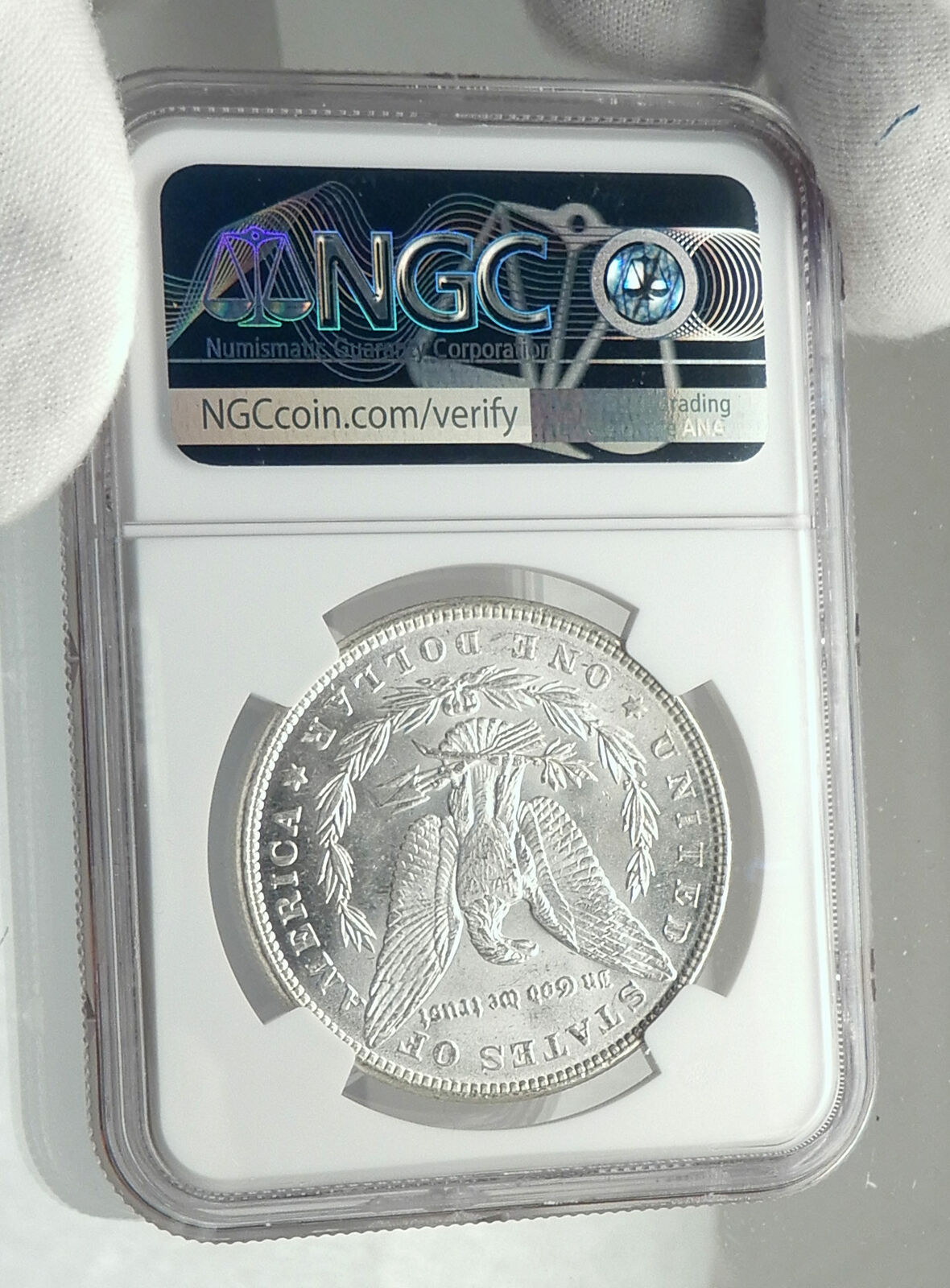 1886 UNITED STATES of America SILVER Morgan US Dollar Coin EAGLE NGC MS i79838