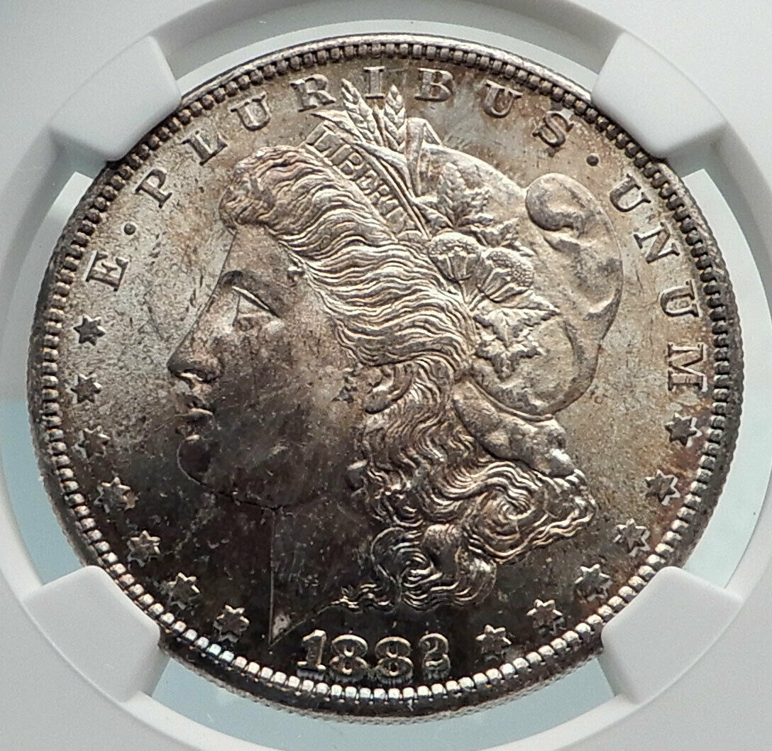 1882 UNITED STATES of America SILVER Morgan US Dollar Coin EAGLE NGC MS i79844