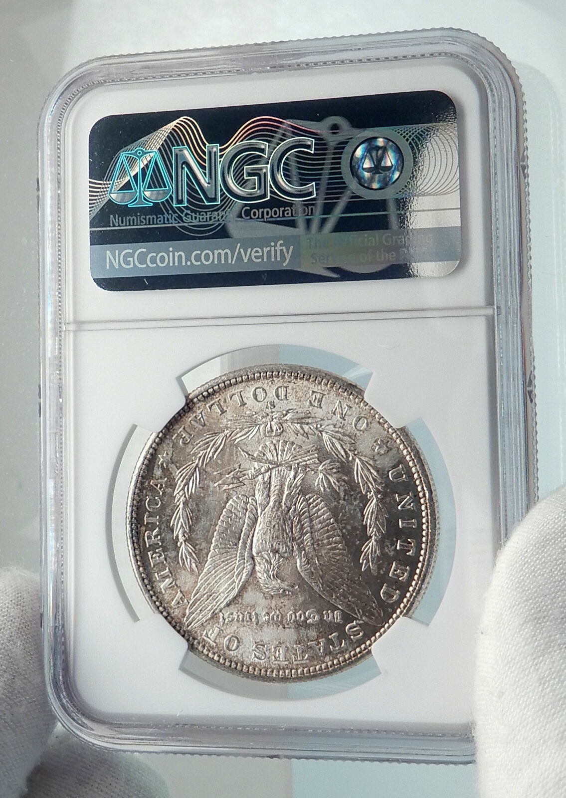 1882 UNITED STATES of America SILVER Morgan US Dollar Coin EAGLE NGC MS i79844