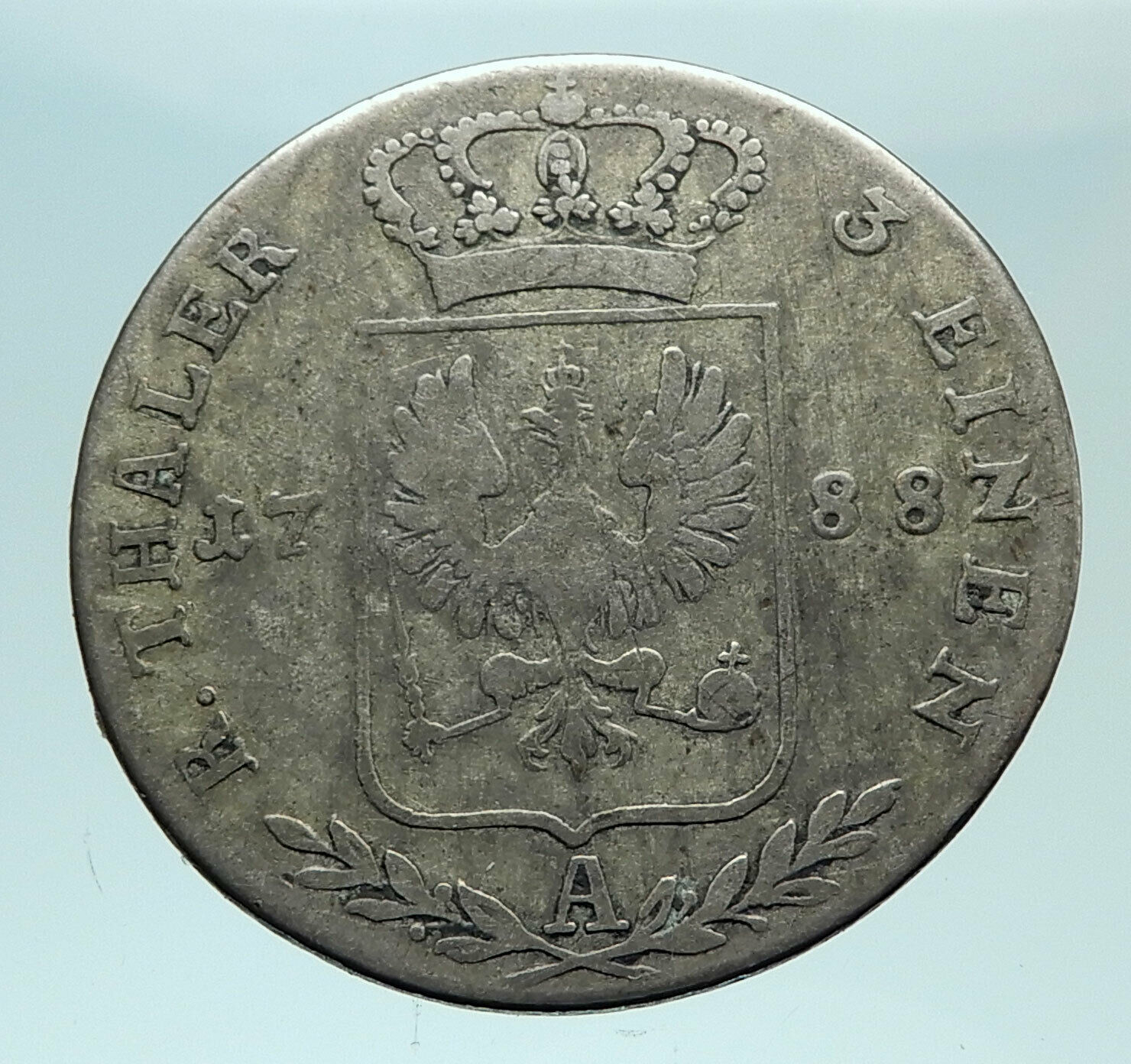 1788 PRUSSIA KINGDOM Germany FRIEDERICH II Silver 1/3 Thaler German Coin i79291