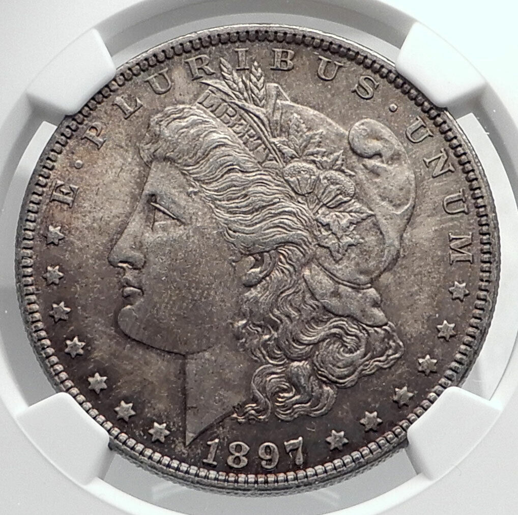 1897 UNITED STATES of America SILVER Morgan US Dollar Coin EAGLE NGC MS i79881