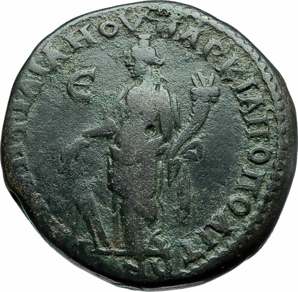 CARACALLA & JULIA DOMNA 198AD Marcianopolis Authentic Ancient Roman Coin i78928