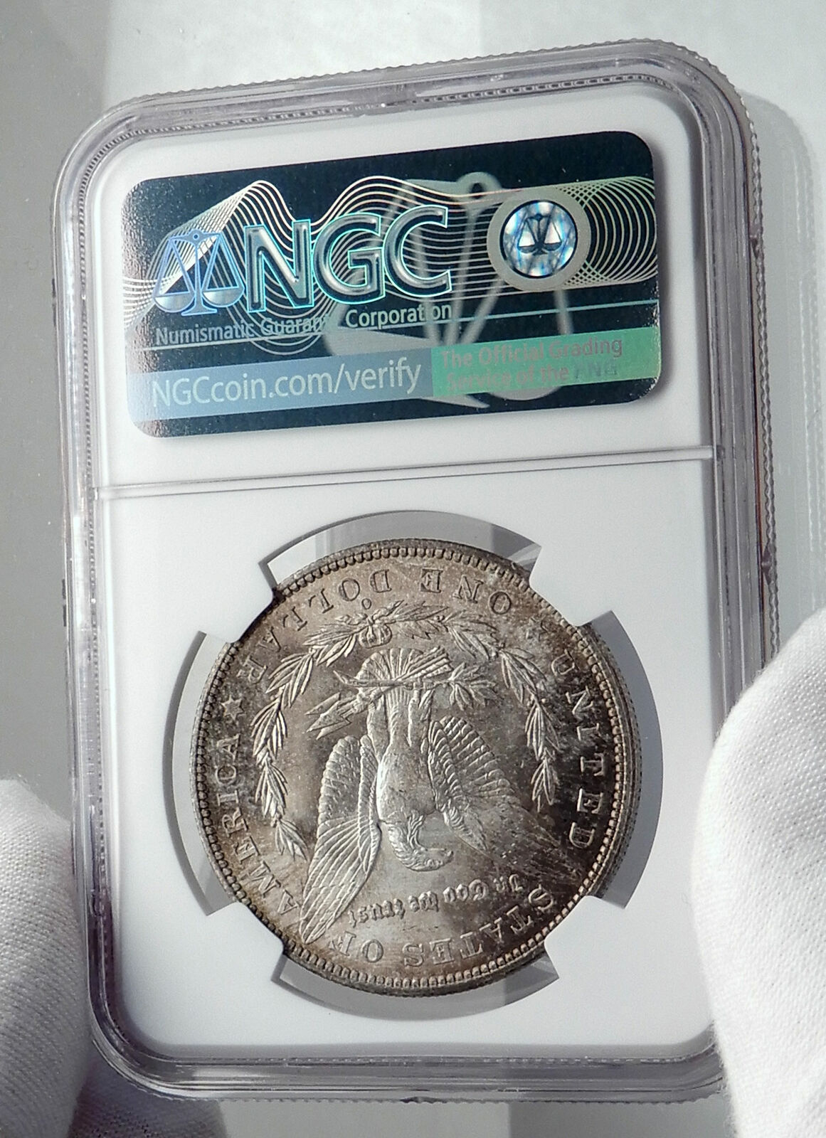 1904 UNITED STATES of America SILVER Morgan US Dollar Coin EAGLE NGC MS i80037