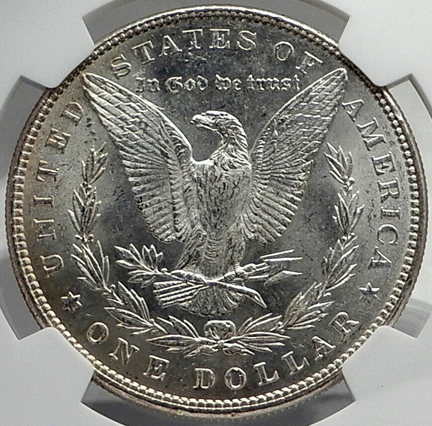 1886 UNITED STATES of America SILVER Morgan US Dollar Coin EAGLE NGC MS i80058