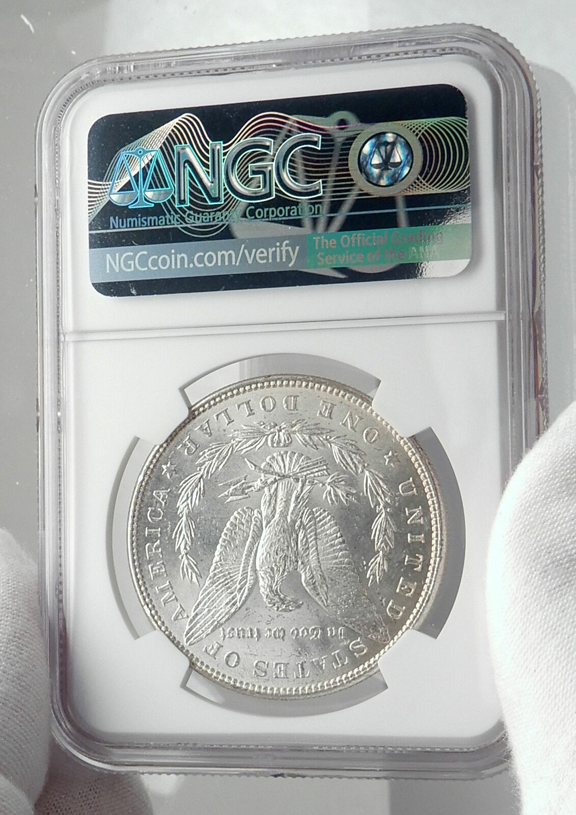 1886 UNITED STATES of America SILVER Morgan US Dollar Coin EAGLE NGC MS i80058