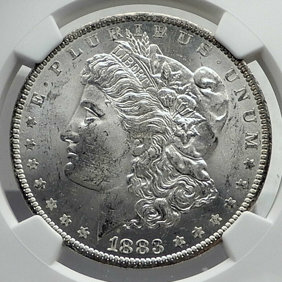 1883 UNITED STATES of America SILVER Morgan US Dollar Coin EAGLE NGC MS i80077