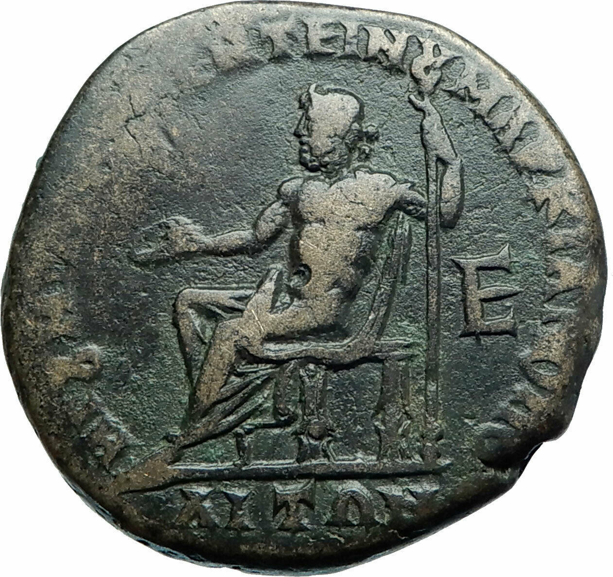 SEVERUS ALEXANDER & JULIA MAMAEA Marcianopolis Ancient Roman Coin ZEUS i78935