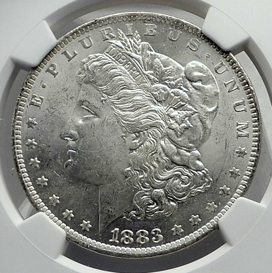 1883 UNITED STATES of America SILVER Morgan US Dollar Coin EAGLE NGC MS i80086