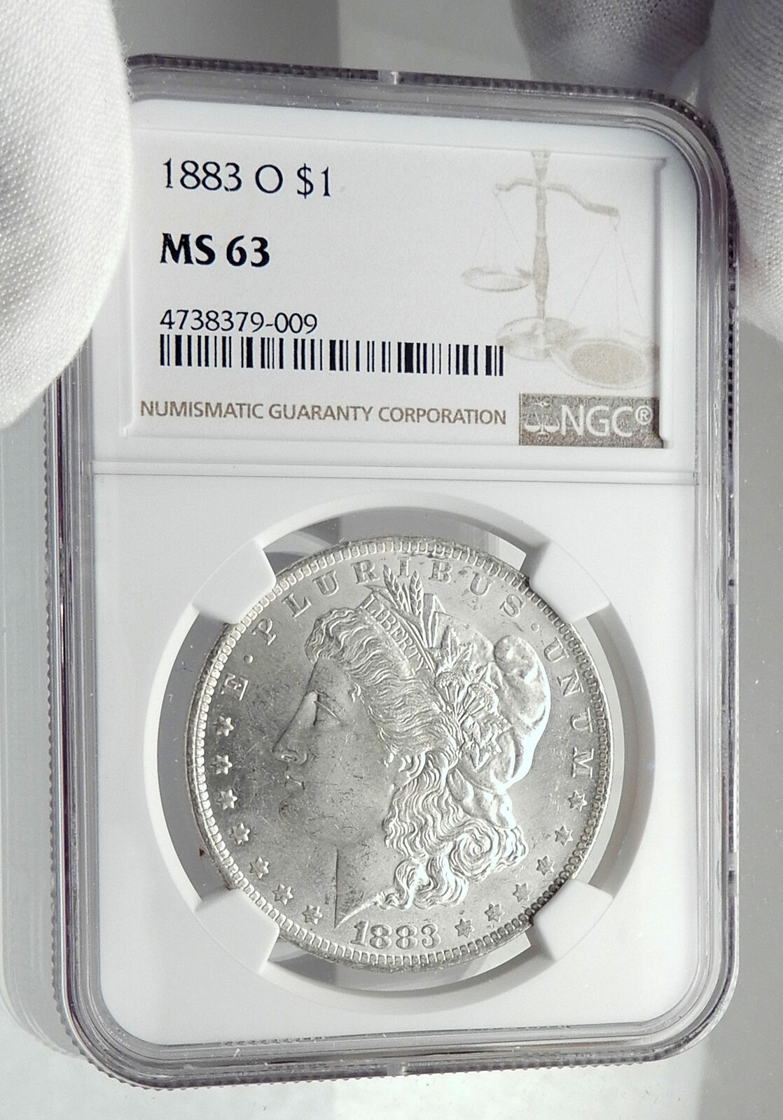 1883 UNITED STATES of America SILVER Morgan US Dollar Coin EAGLE NGC MS i80086