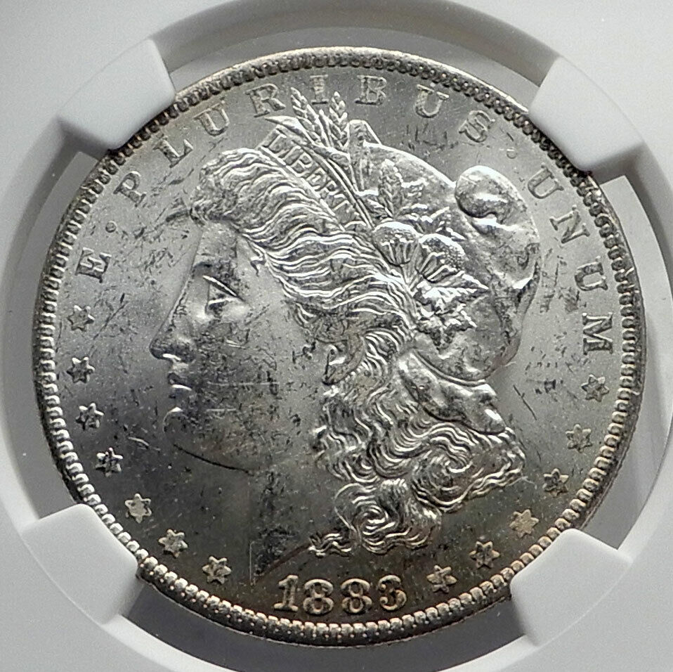 1883 UNITED STATES of America SILVER Morgan US Dollar Coin EAGLE NGC MS i80085