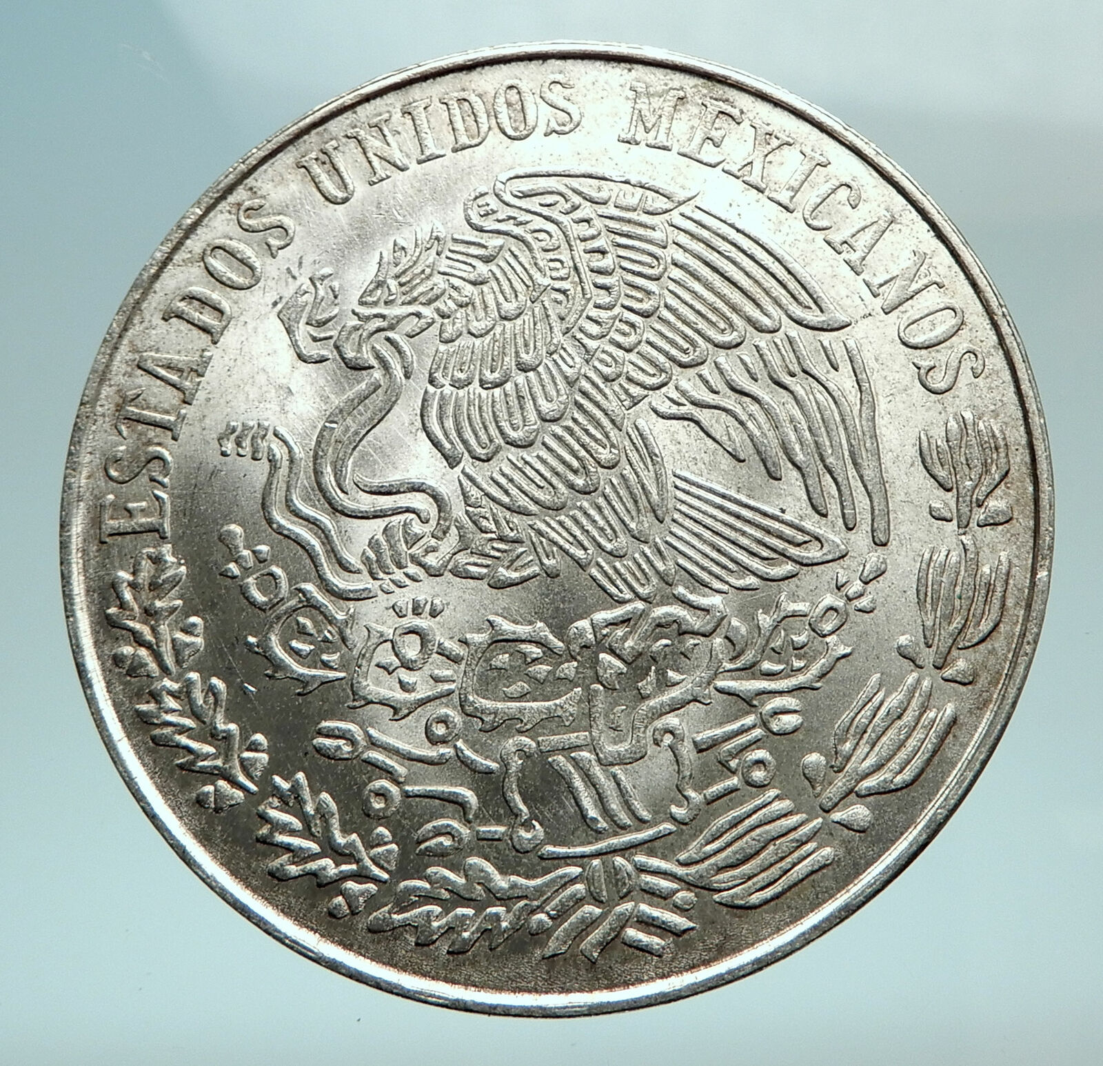 1972 MEXICO President Garcia MEXICAN Antique Genuine SILVER 25 Pesos Coin i79783