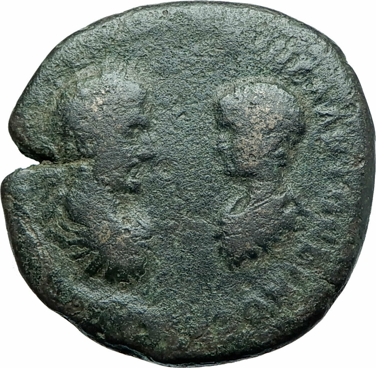 MACRINUS & SON DIADUMENIAN Ancient Marcianopolis Roman Coin w HERCULES i78971