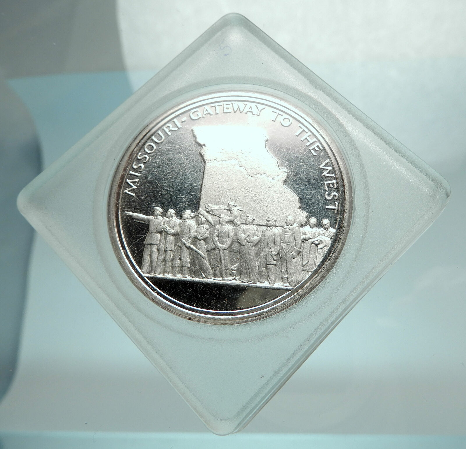 1970 MISSOURI Founding 150th Year Anniversary SILVER Commemorative Medal i79723