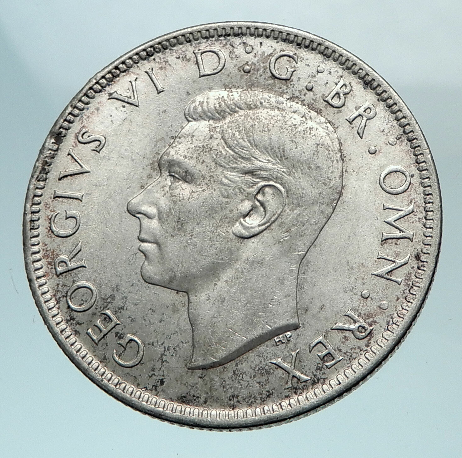 1943 United Kingdom Great Britain GEORGE V Silver Florin 2 Shillings Coin i81091