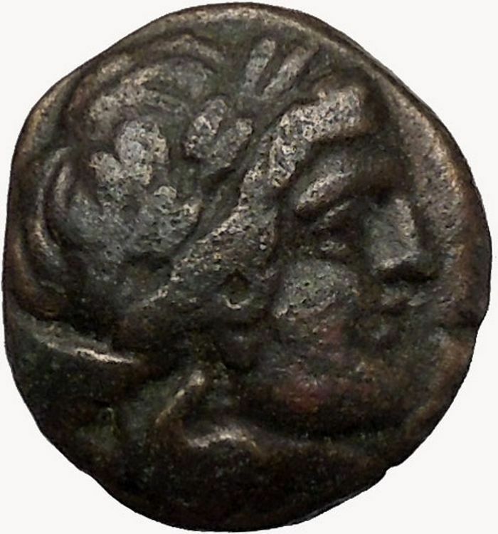 LARISSA Thessaly THESSALIAN LEAGUE 2ndCenBC Athena Apollo Greek Coin i43500