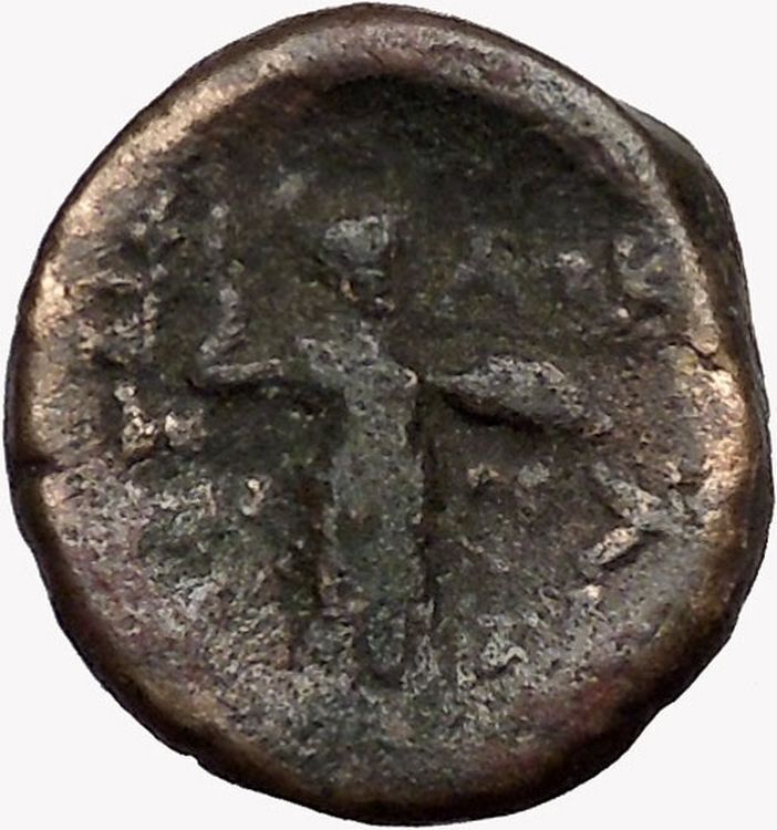 LARISSA Thessaly THESSALIAN LEAGUE 2ndCenBC Athena Apollo Greek Coin i43500