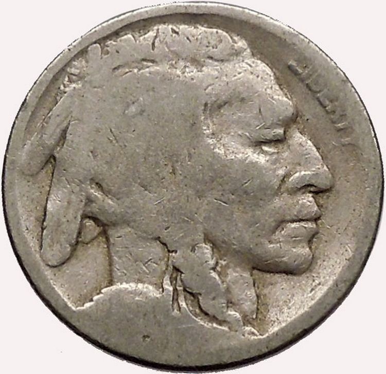 1920 BUFFALO NICKEL 5 Cents of United States of America USA Antique Coin i43583