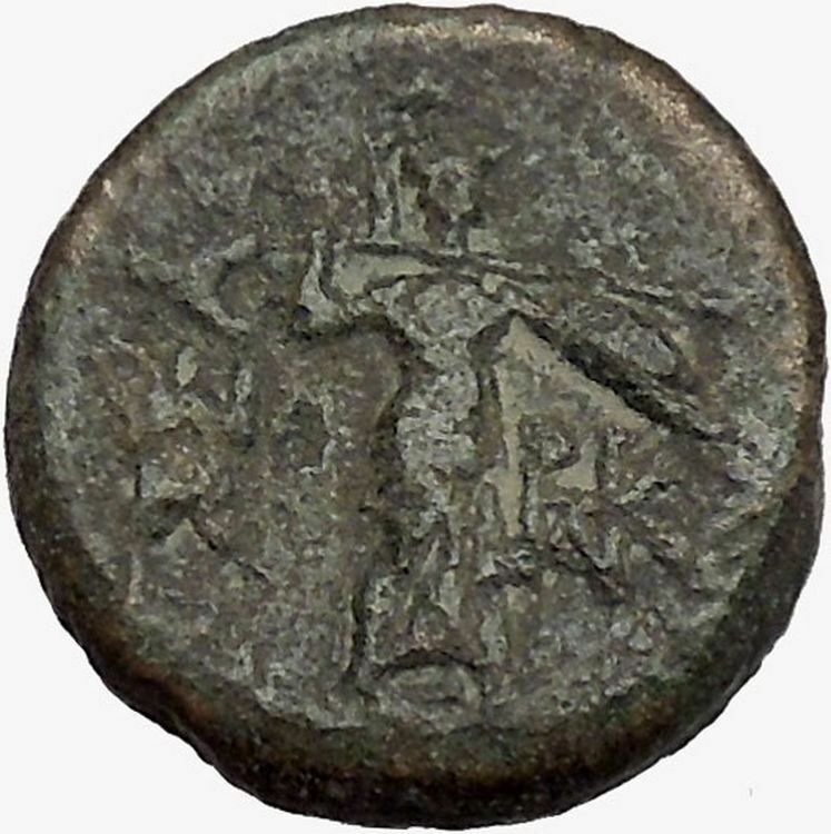 LARISSA Thessaly THESSALIAN LEAGUE 2ndCenBC Athena Apollo Greek Coin i43403