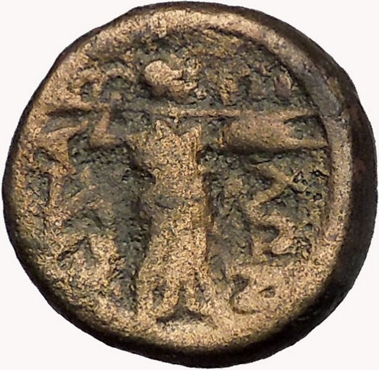 LARISSA Thessaly THESSALIAN LEAGUE 196BC Athena Apollo Greek Coin i43495