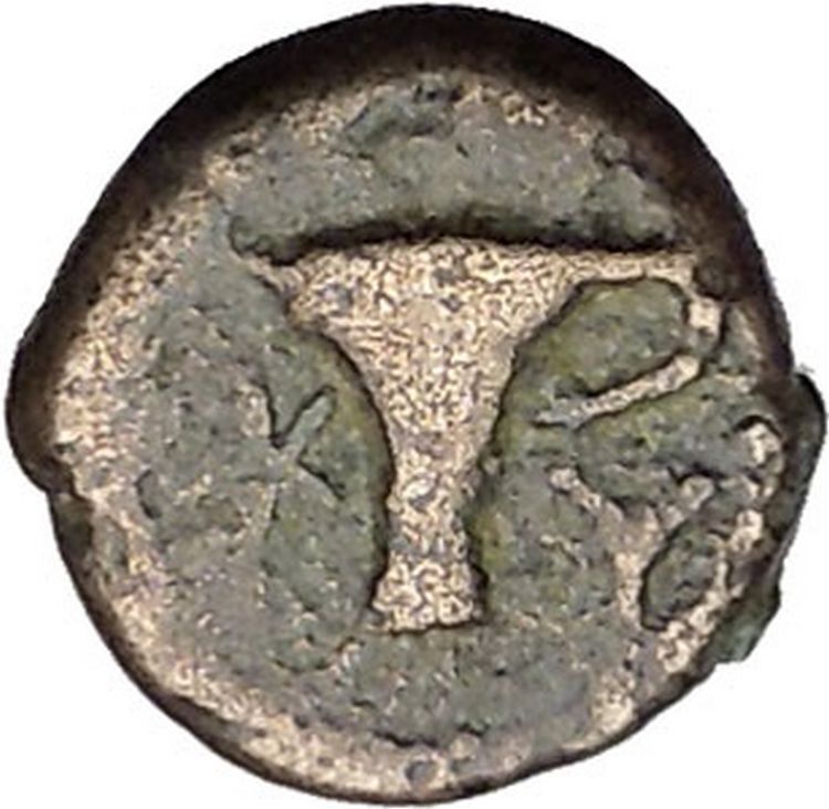 Kyme in Aeolis 350BC EAGLE & VASE on Authentic Ancient Greek Coin i48076