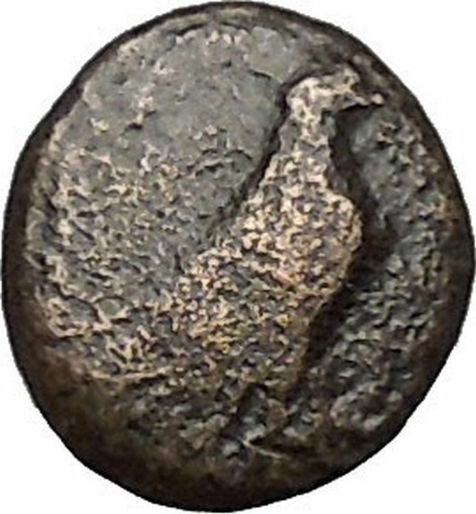 Kyme in Aeolis 350BC EAGLE & VASE on Authentic Ancient Greek Coin i48068