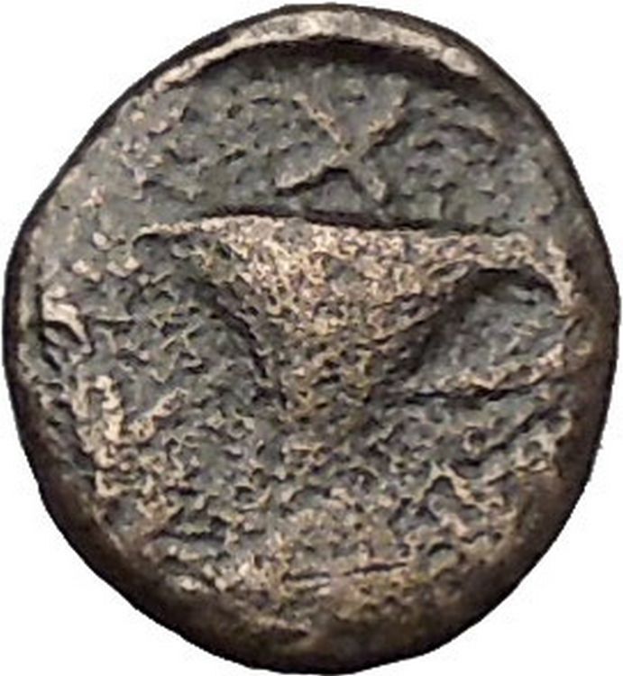 Kyme in Aeolis 350BC EAGLE & VASE on Authentic Ancient Greek Coin i48068