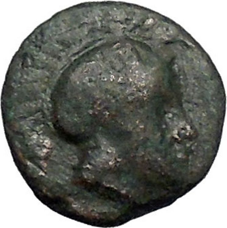 PHARSALOS in THESSALY 400BC Athena Horse Authentic Ancient Greek Coin i49216